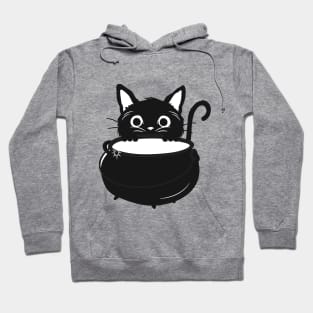 Halloween Witchy Black Cat Hoodie